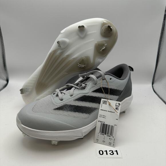ADIDAS Adizero Instinct Women's 8.5 IF8512 Softball Cleats Gray/Black - Picture 1 of 12